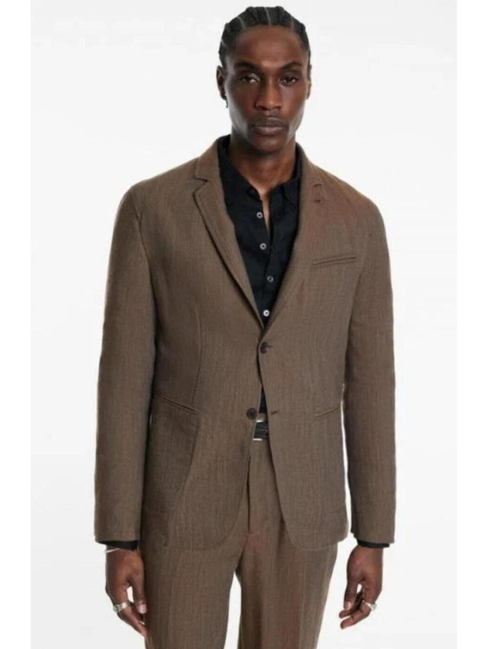 John Varvatos Allen Benedict 2 Piece Suit Chamois Brown Size EU 58 XXL | 36 W